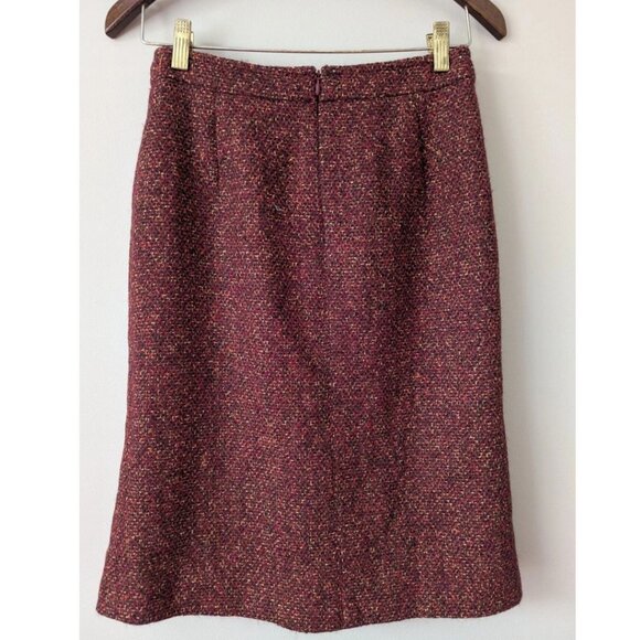 Max Mara Halt Renfrew Women's Wool Skirt Size 4 US Made in Italy - Picture 2 of 6